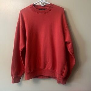 American Giant Unisex Vintage Crew Sweatshirt Made In USA  Habanero XL Cotton